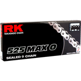 RK 525 Max O - Drive Chain - 130 Links - Black/Chrome 525MAXO-130-BC